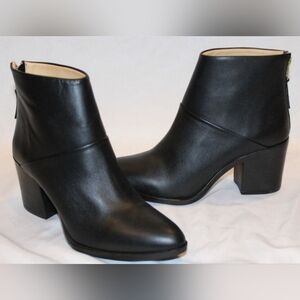 Nisolo Women's Dari Leather Commuter Boots Black Size 7.5 NEW‎